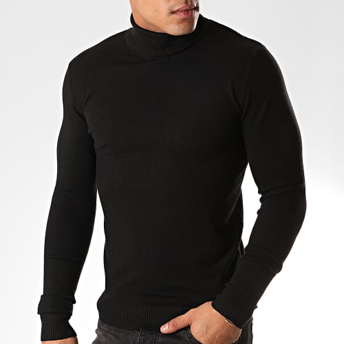 Pull Col Roulé ZW001 Noir