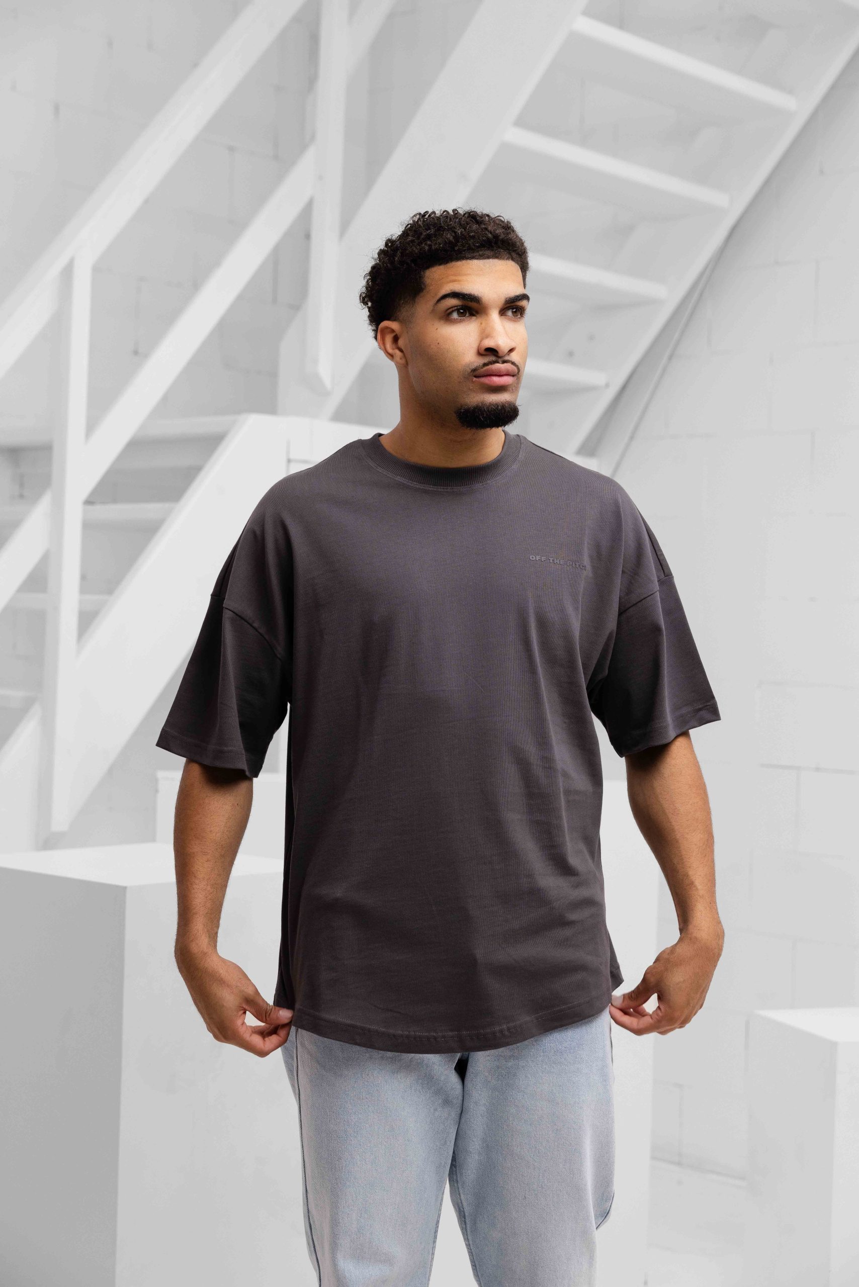 Off The Pitch Blaze T-Shirt Heren Grijs