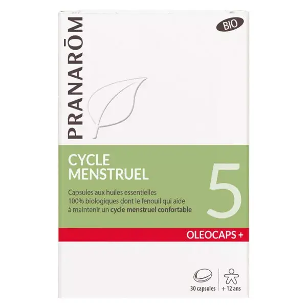 Pranarom Oleocaps 5 Ciclo Menstrual Orgânico 30 cápsulas