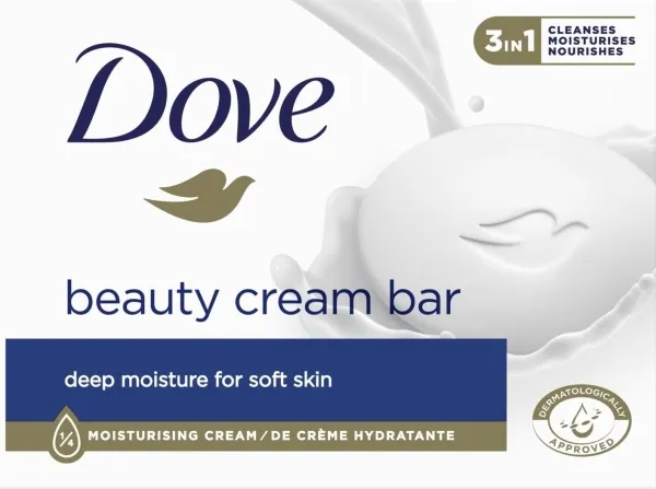 Dove Deep Moisturizing 3in1 Bar Soap - Beauty Cream 90g
