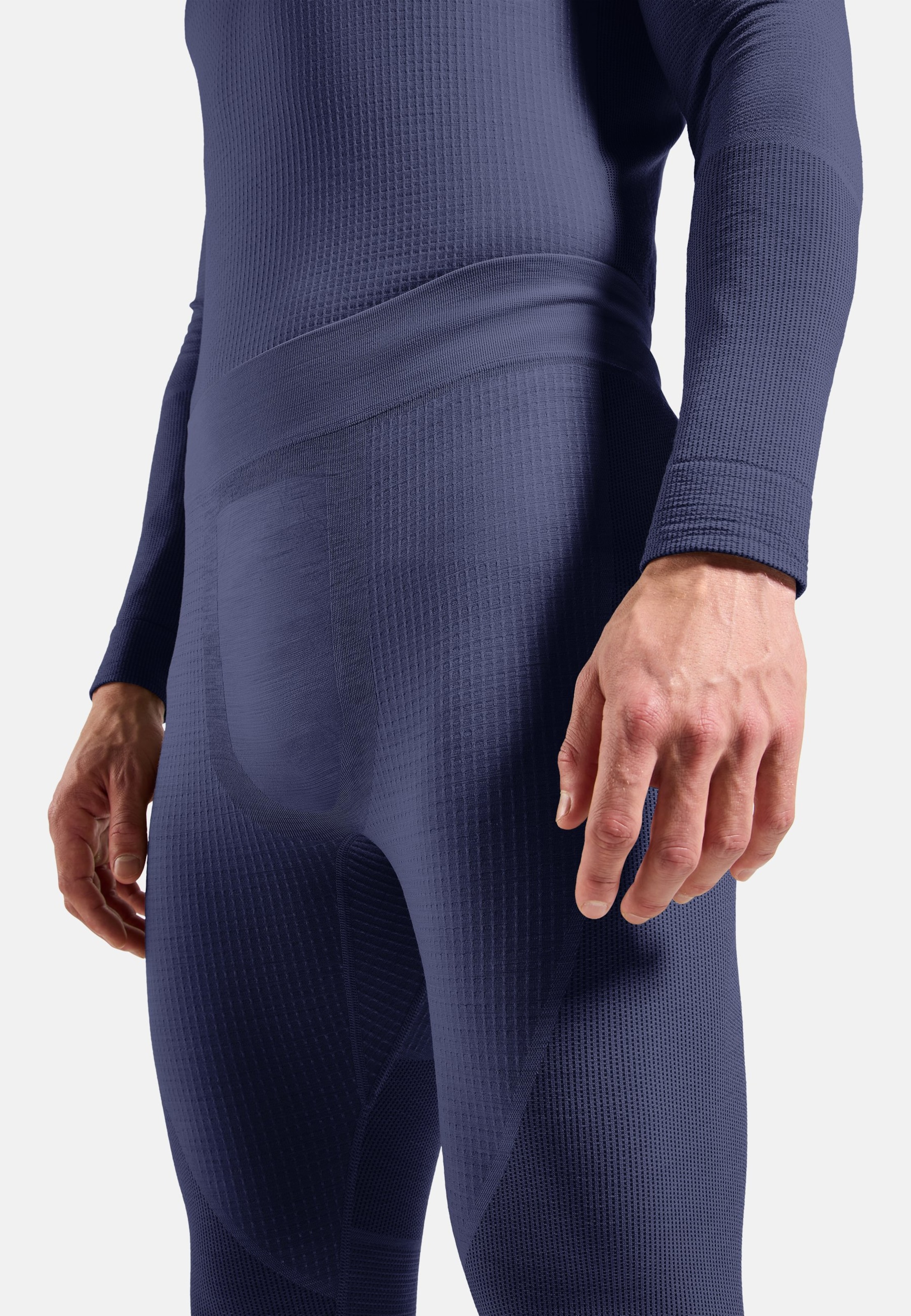 Lange Seamless Performance Wool Funktionstights in Skipper Blue