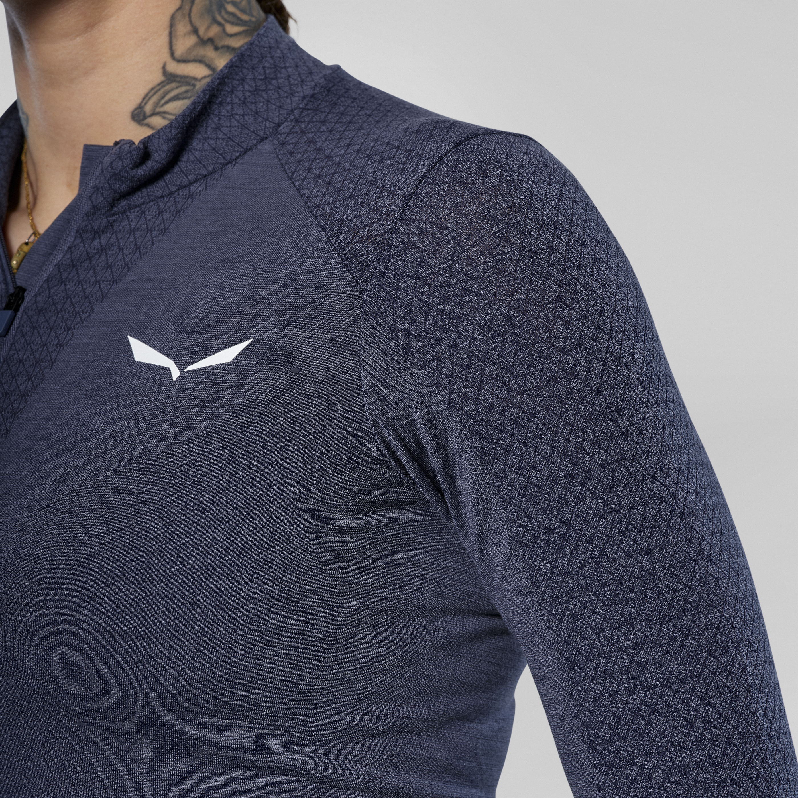 Zebru Responsive Half-Zip T-Shirt Damen