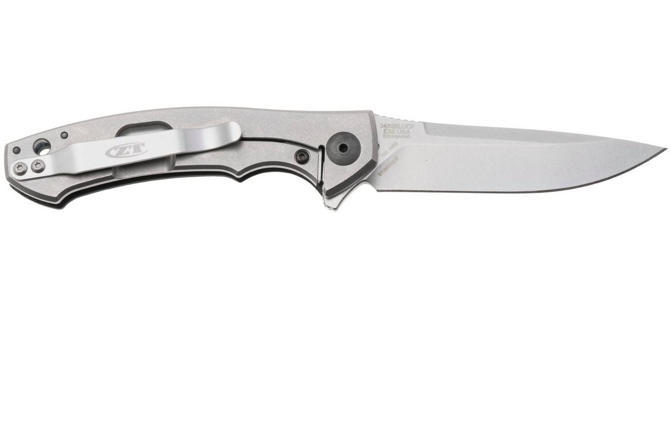 Zero Tolerance Sinkevich 0450BLUCF, Stonewashed MagnaCut, Black/Blue Carbon Fiber zakmes, Dmitry Sinkevich design