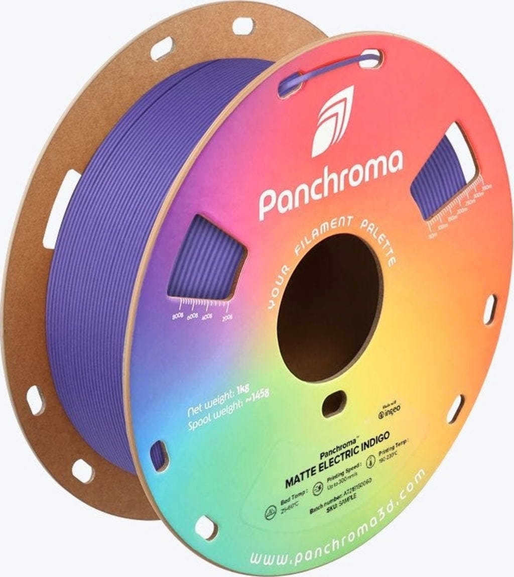 Polymaker  Panchroma™ PLA Matte Electric Indigo, 1,75 mm / 1000 g    Matte Eleganz in Electric Indigo