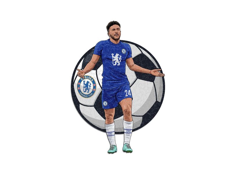 Iconic Puzzle Chelsea FC – Reece James Offizielles Holzpuzzle, Grösse M
