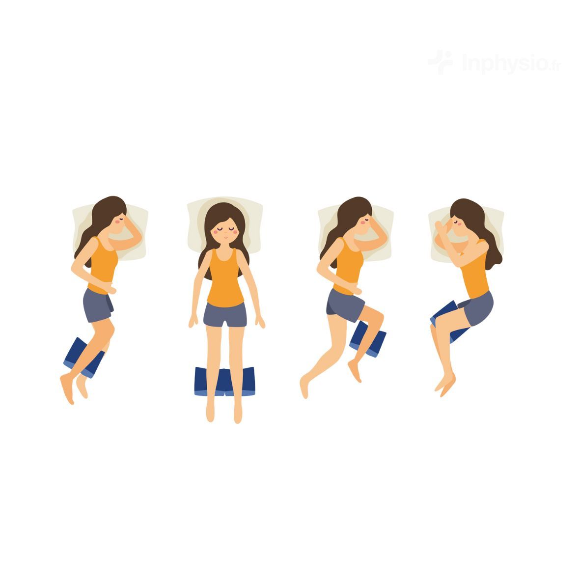 INPHYSIO Beinkissen Separierer, Kniekissen, Ergonomische Ausrichtung