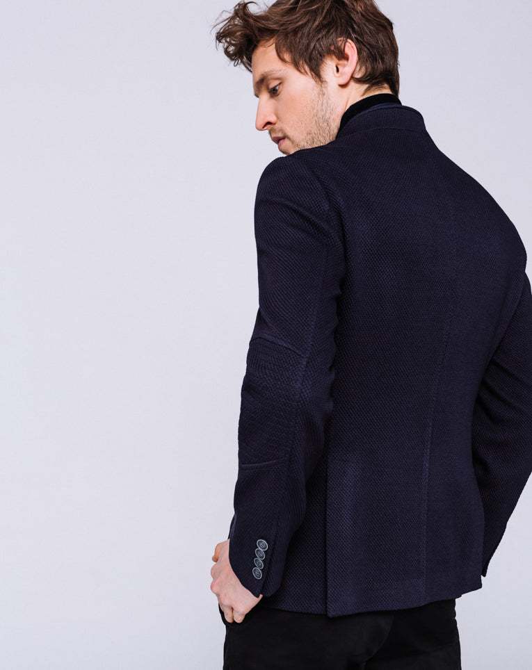 Veste sport avec parmenture marine 