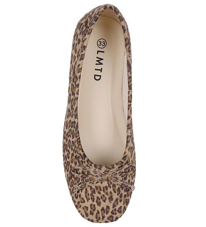 LMTD Ballerina Hausschuhe - NlfRosa - Mocha Baiser/Leo