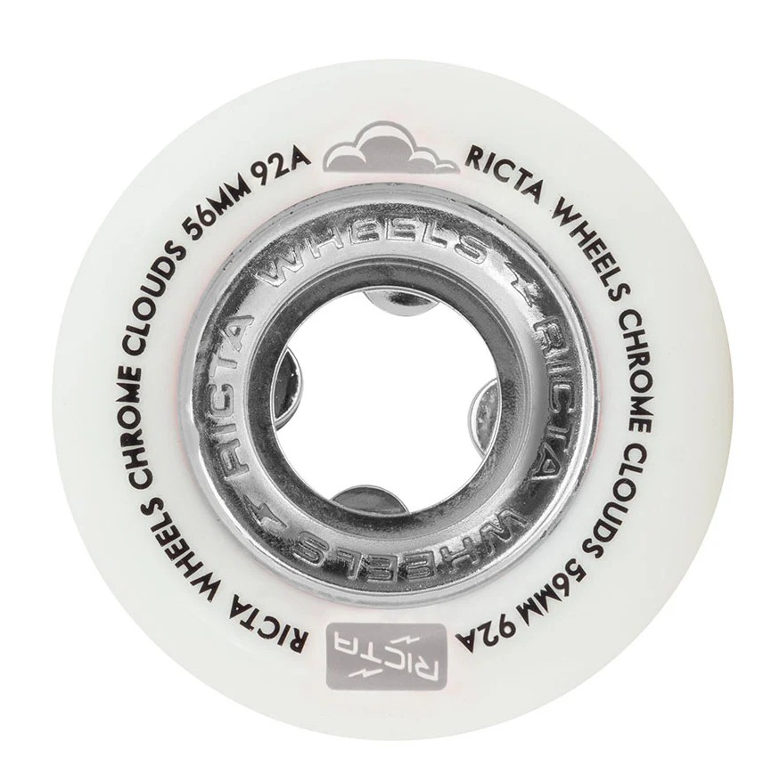 Ricta Wheels 56mm Clouds 92A Chrome Black