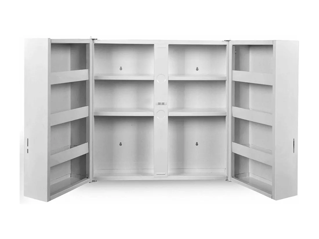 Armoire à pharmacie murale métal blanche 53 x 20 x 53 cm 2001125