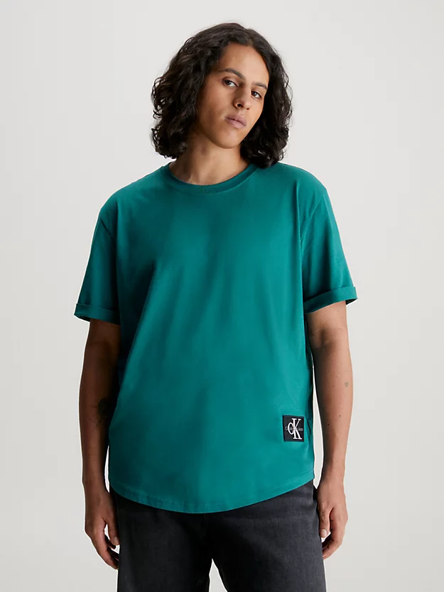 Camiseta de algodão com brasão