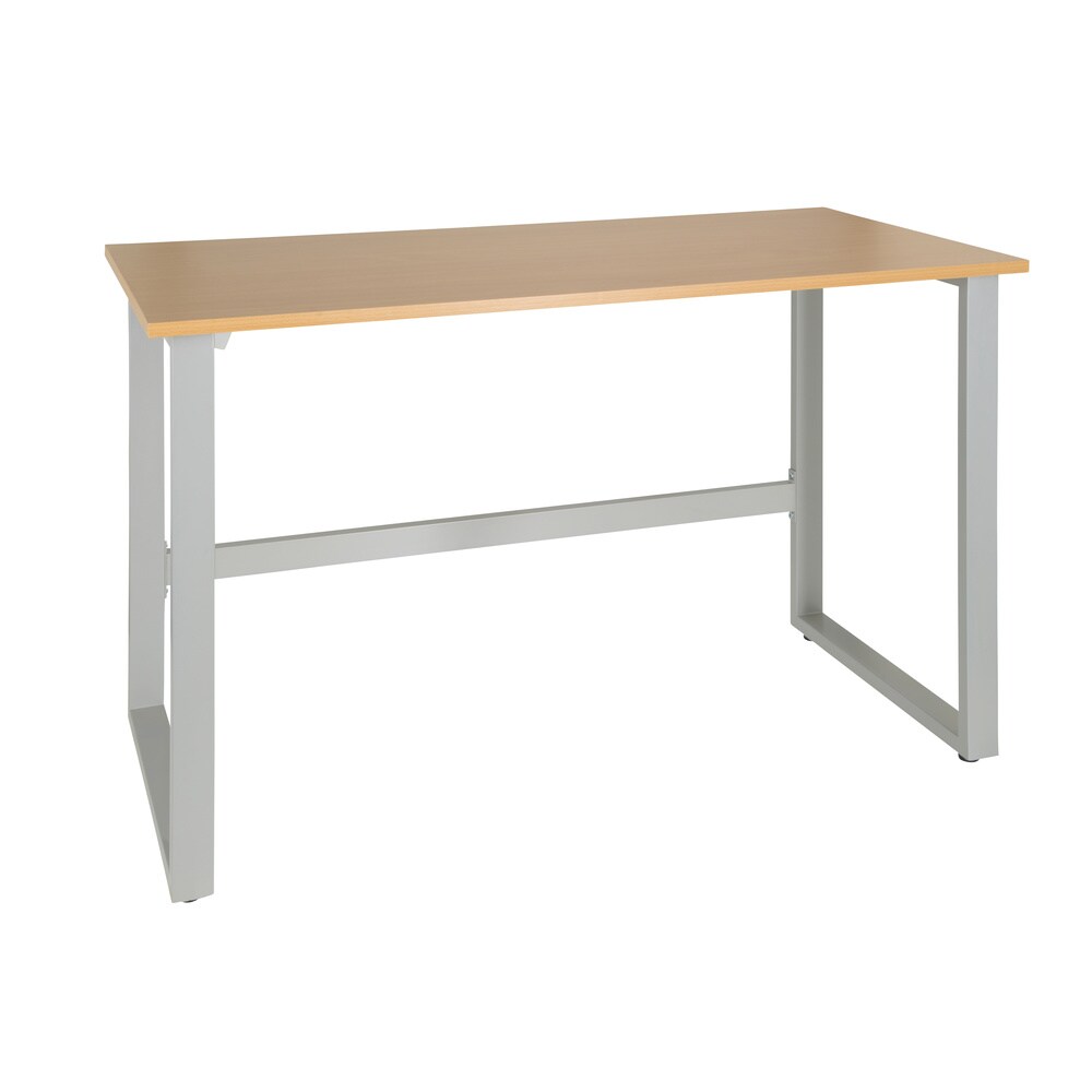 Schreibtisch WORKSPACE LIGHT I Melaminharzbeschichtete Spanplatte, Gestell pulverbeschichteter Stahl hjh OFFICE
