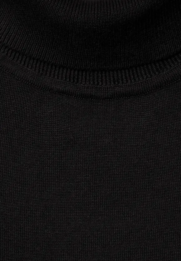 Feinstrick Pullover - Black