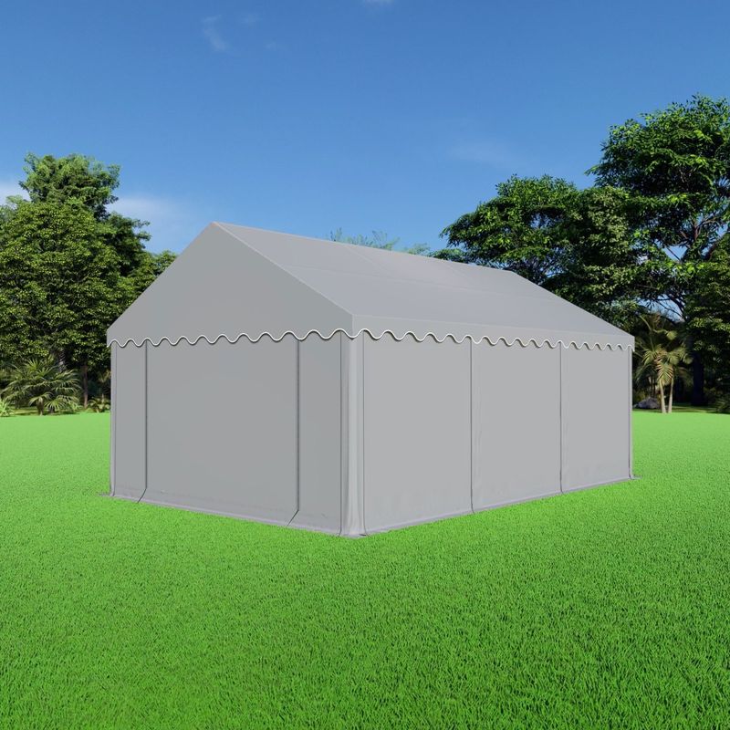 Opslagtent 4x6 - PVC - Premium - 24m² - Stevige Zeilen van 550 gram/m²