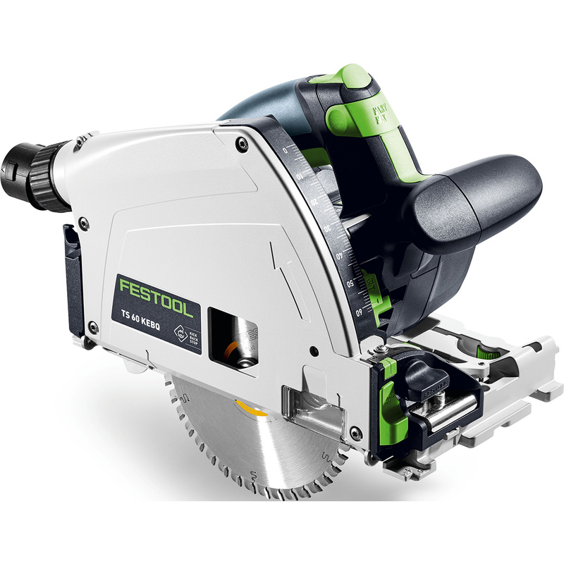Festool TS 60 KEBQ-Plus-FS invalzaagmachine+ geleiderail 1400mm 1.500W 168mm