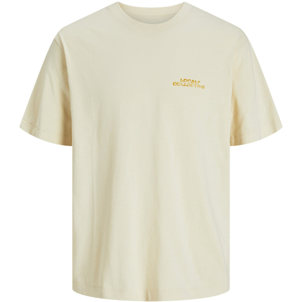 Køb Jack & Jones Junior Antique White Retiro Back T-Shirt Crew Neck