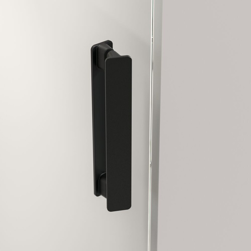 Sealskin Pure draaideur voor combinatie met zijwand 90x200 cm, 8 mm helder veiligheidsglas met antikalklaag mat zwart