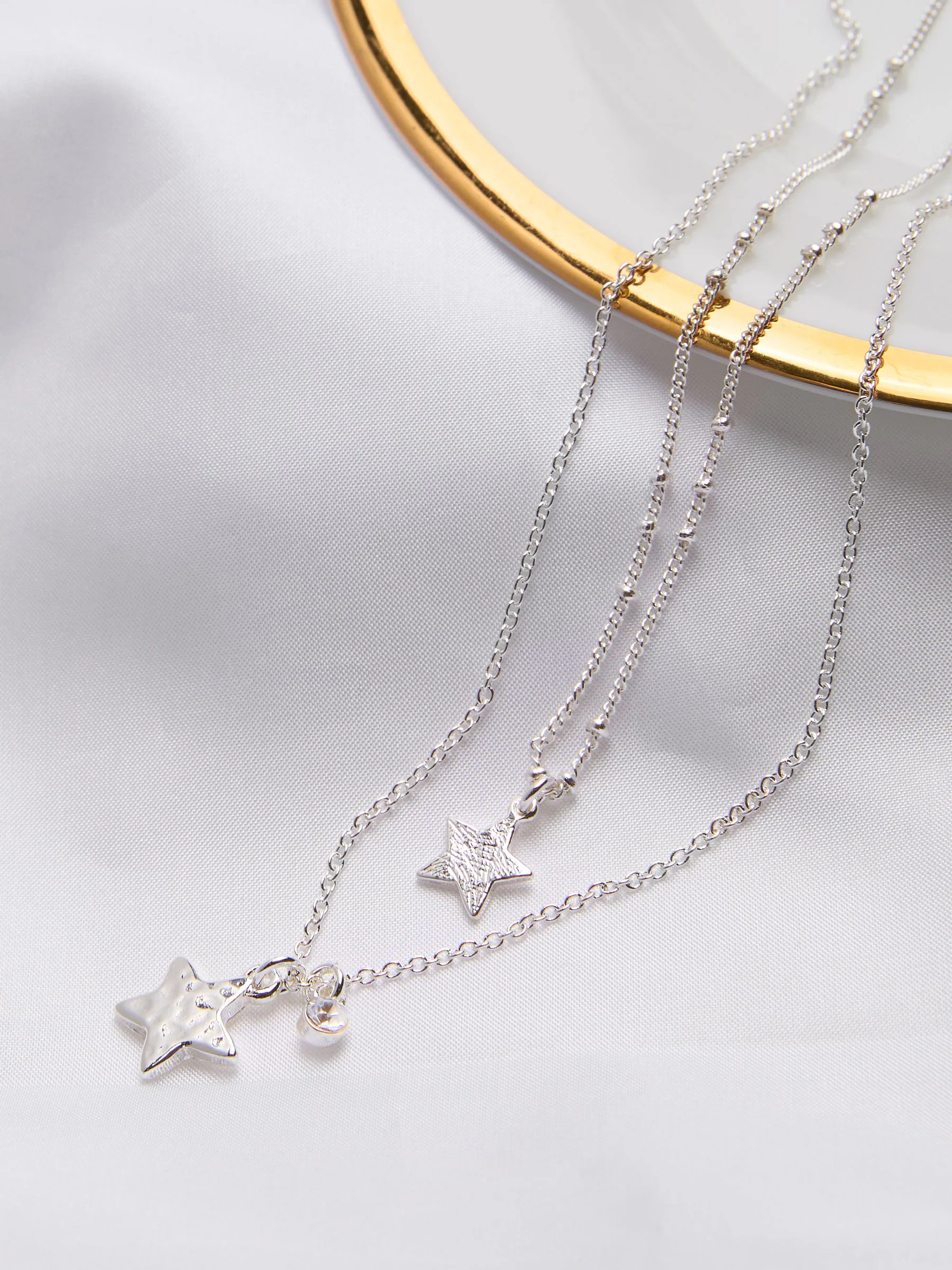 FatFace Star Layered Necklace
