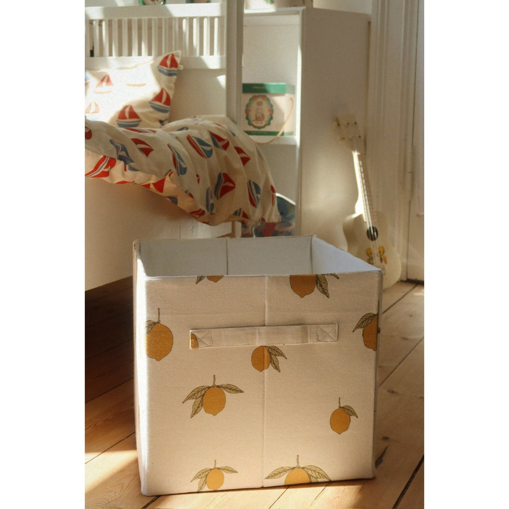 Køb Konges Sløjd Lemon Stof Opbevaring Baskets 2 Pcs