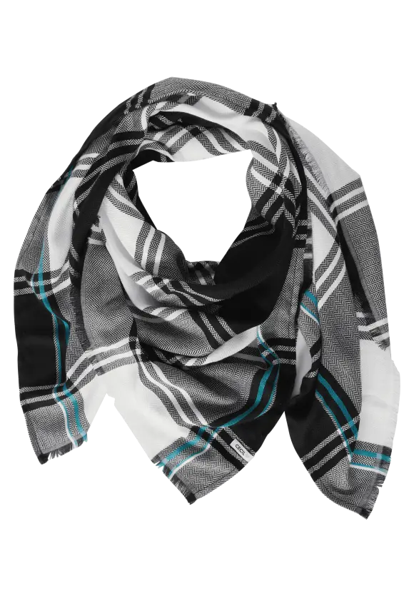 Karomuster Tuch - Black