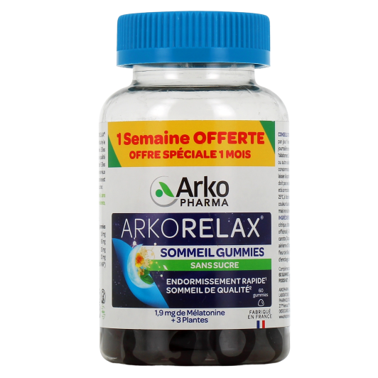 Gummies Sommeil Arkorelax - Mélatonine et plantes pour dormir