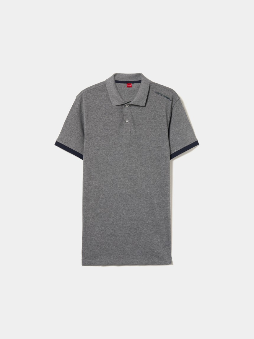 Polo piqué em algodão