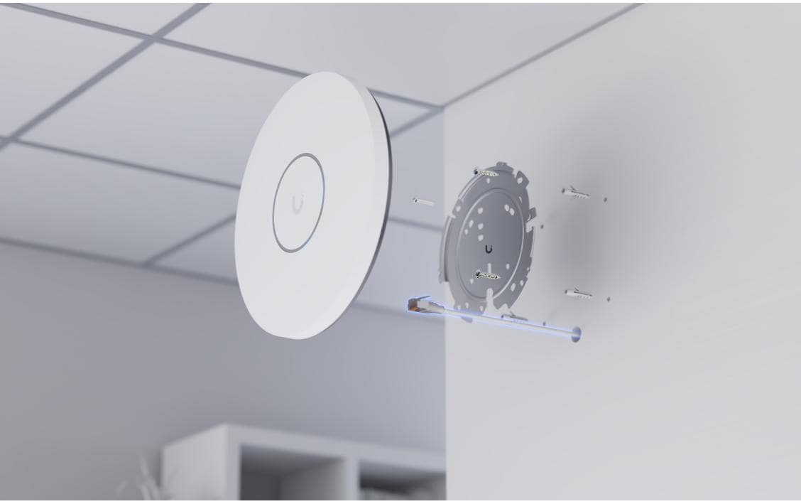 Access Point Unifi U7 Pro XG Weiss<br>An der Decke montierter 6-Stream WiFi 7 AP mit 10/5/2.5/1 GbE-Unterstützung
