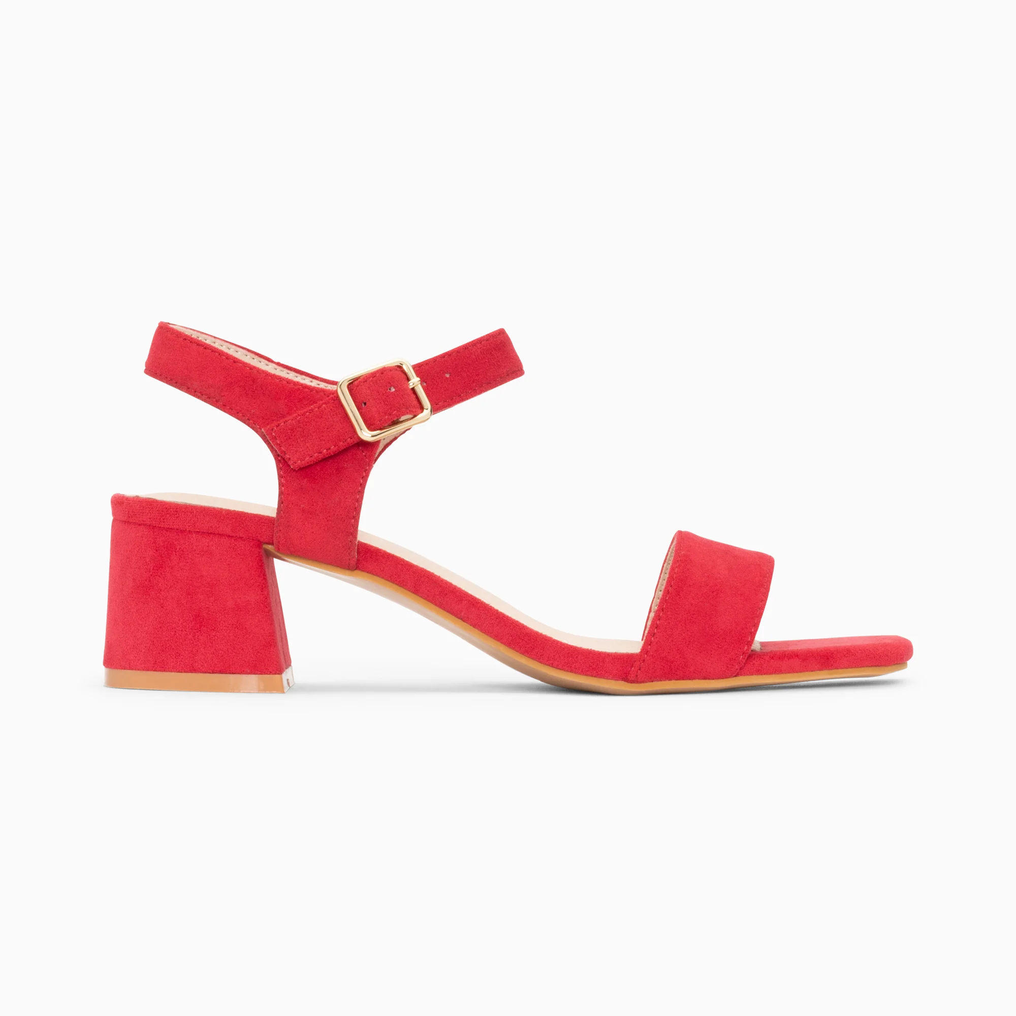 Sandales à talon, Compensées-Sandales à talon Laurie framboise