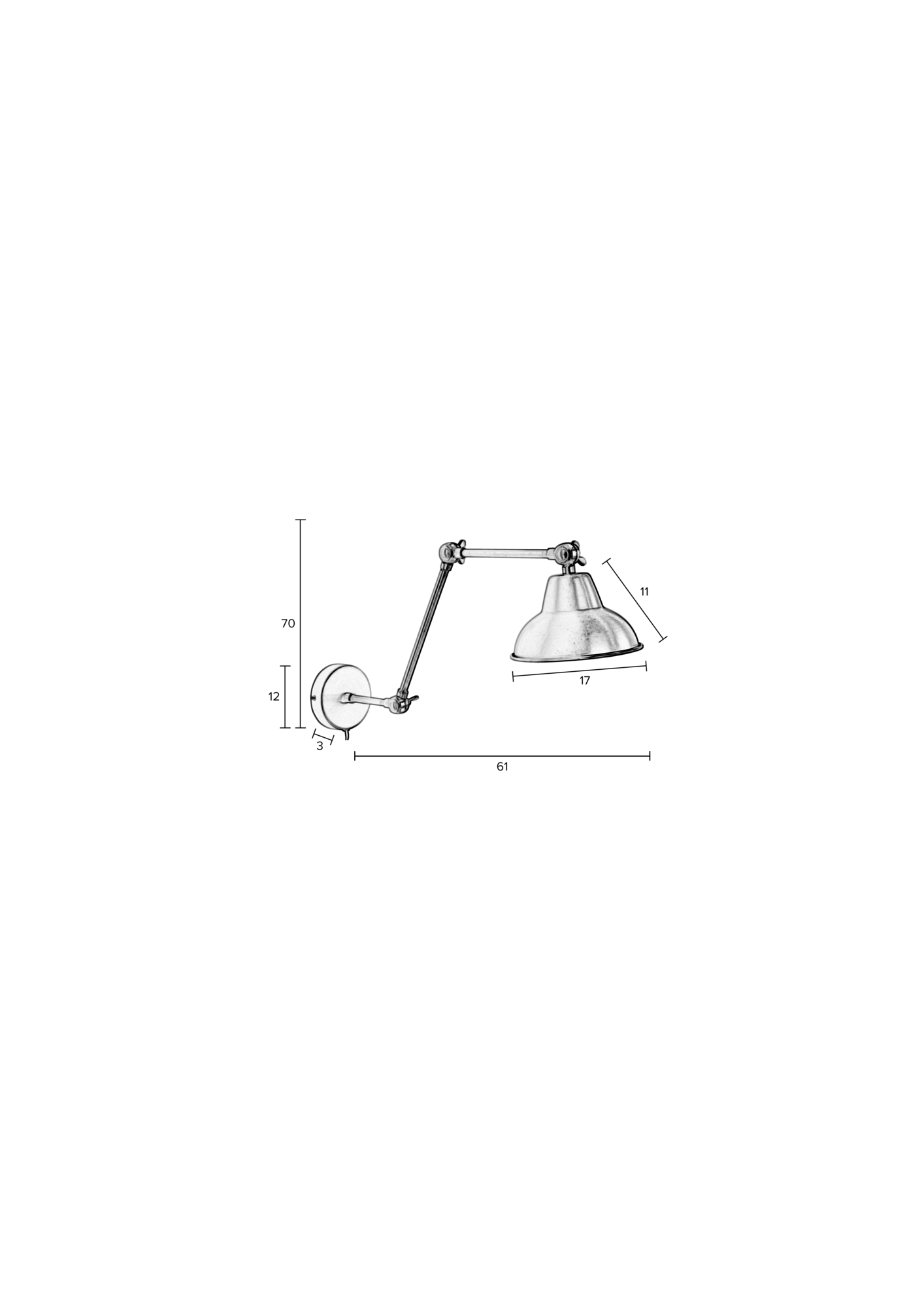 Rein living wandlamp Xavi #3