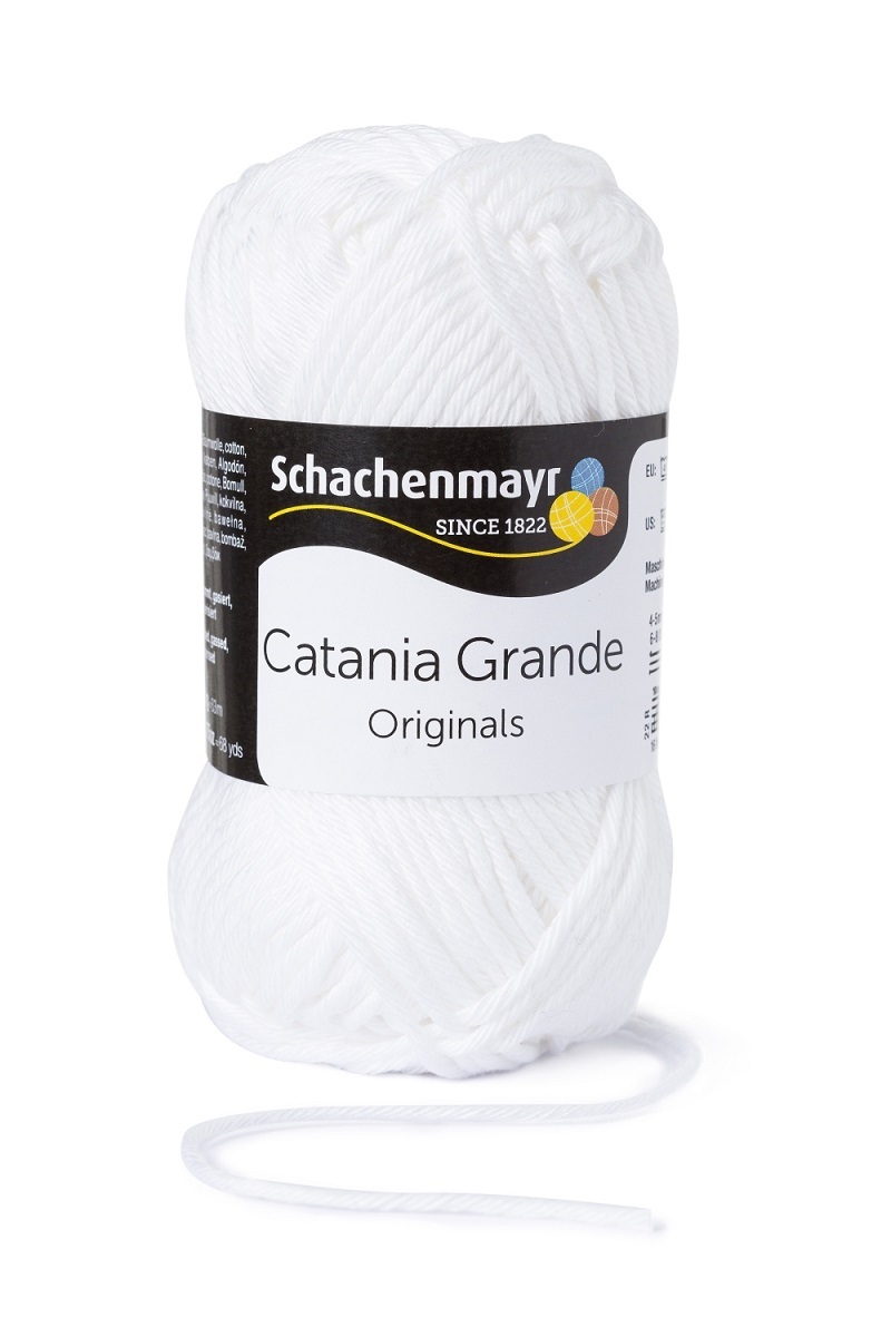 Handstrickgarn CATANIA GRANDE - weiß - 50g