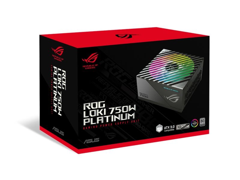 ASUS ROG Netzteil Loki SFX-L 750W Platinum Netzteil in einem SFX-L-Formfaktor