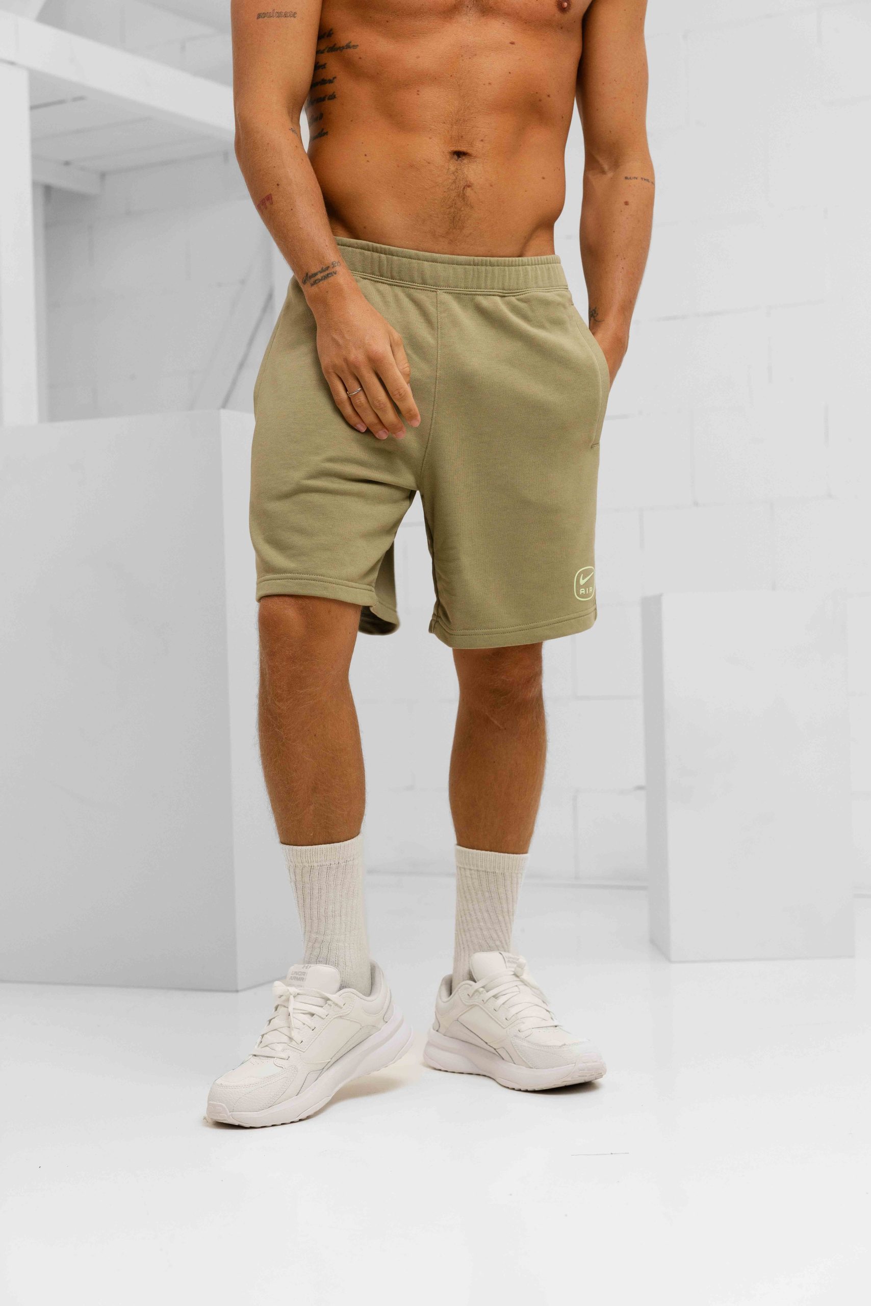 Nike Air Jogging Short Heren Donkergroen