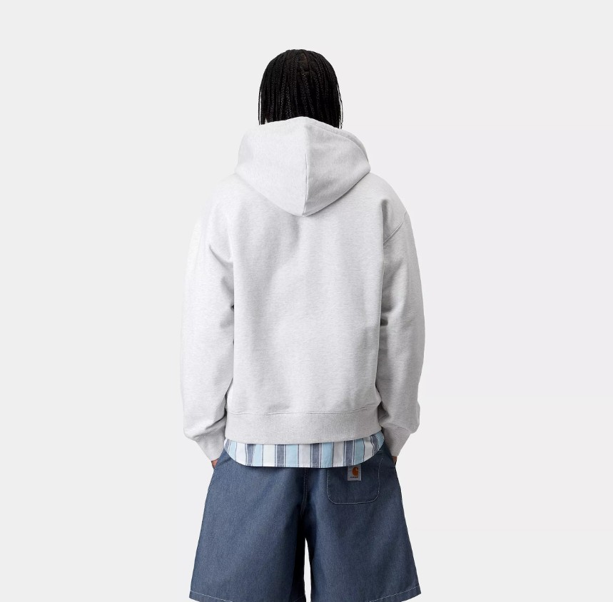 Carhartt WIP Hooded WIP Sweat Jacket Ash Heather