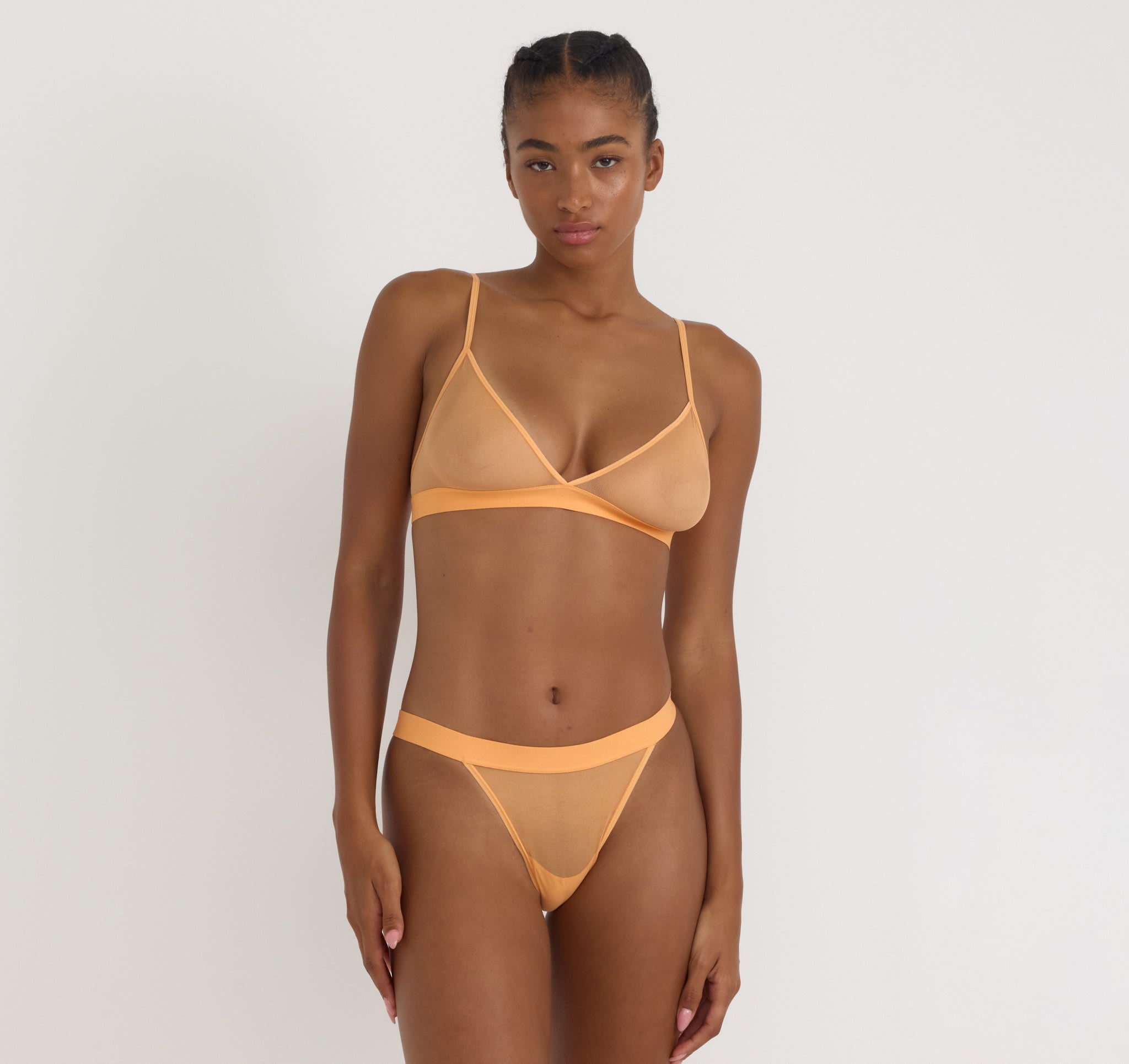 RECYCLED NYLON<br>Mesh Tanga Briefs