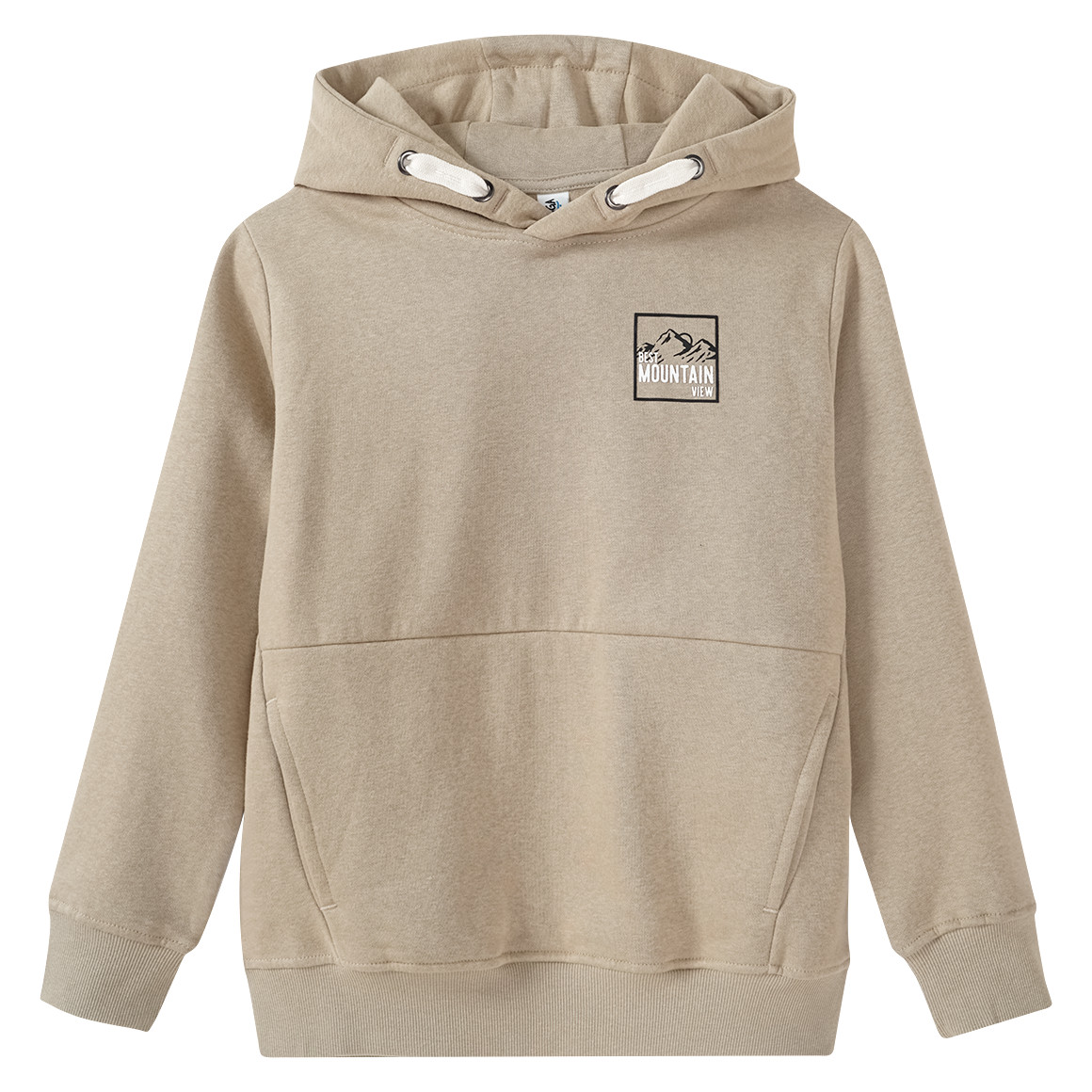 Yigga Jungen Hoodie mit Backprint hellbraun