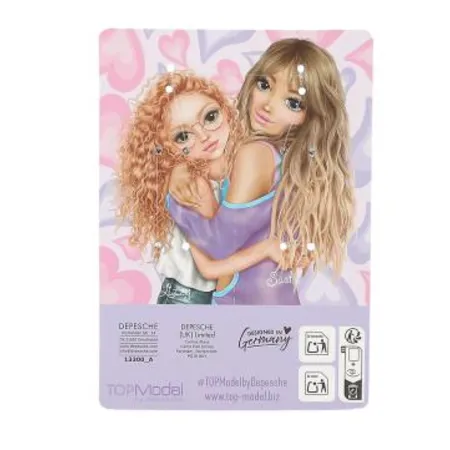 Depesche TOPModel Schlüsselanhänger Set Herz BFF, 1 Set; 2-fach sortiert