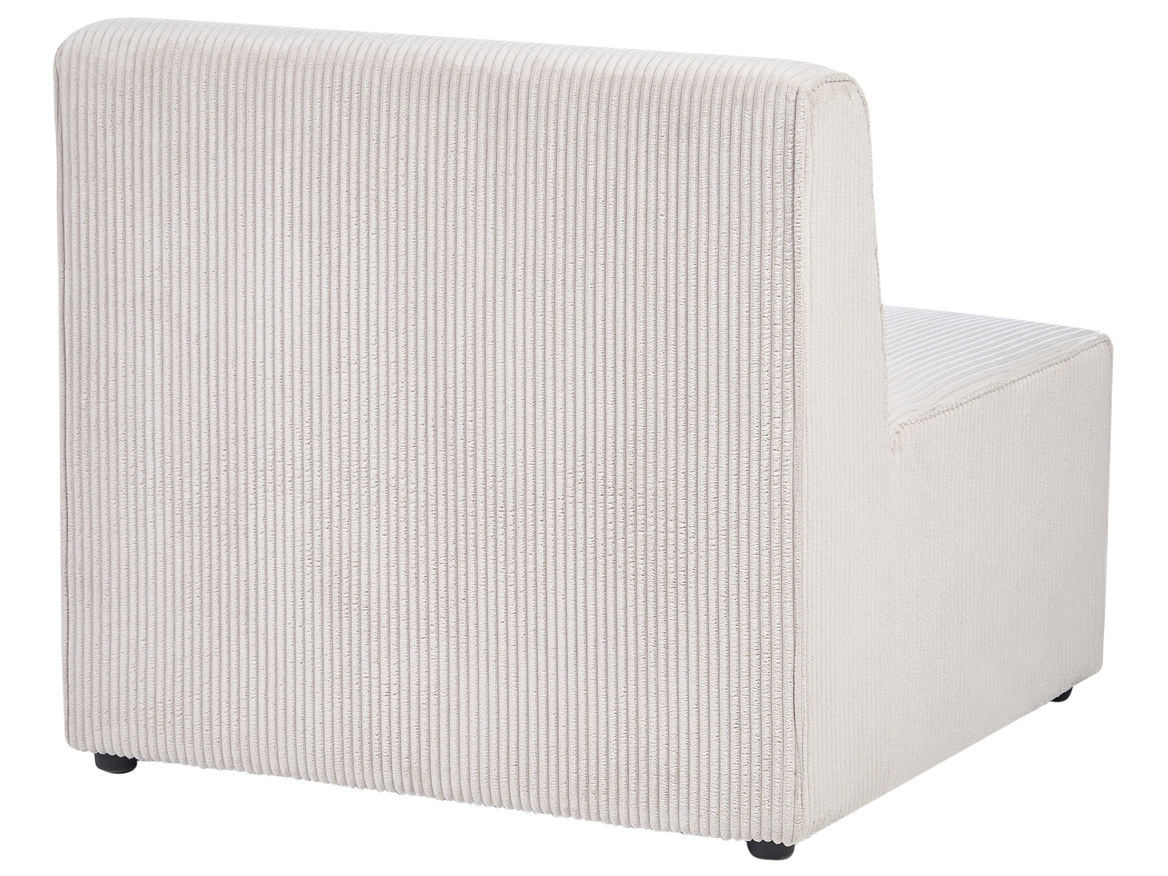 Modulaire hoekbank 4-zits LEMVIG Corduroy Beige rechtszijdig
