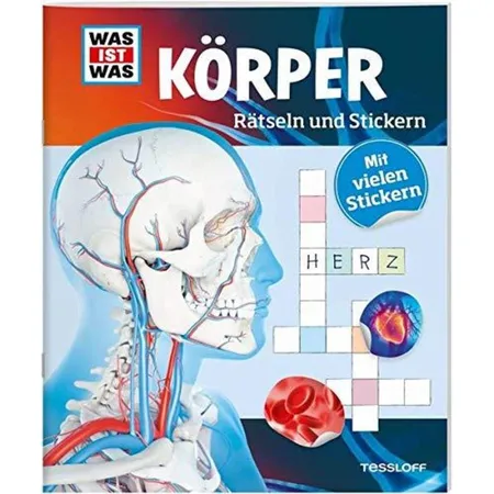 Tessloff WAS IST WAS Rätselhefte - Körper: Rätseln und Stickern