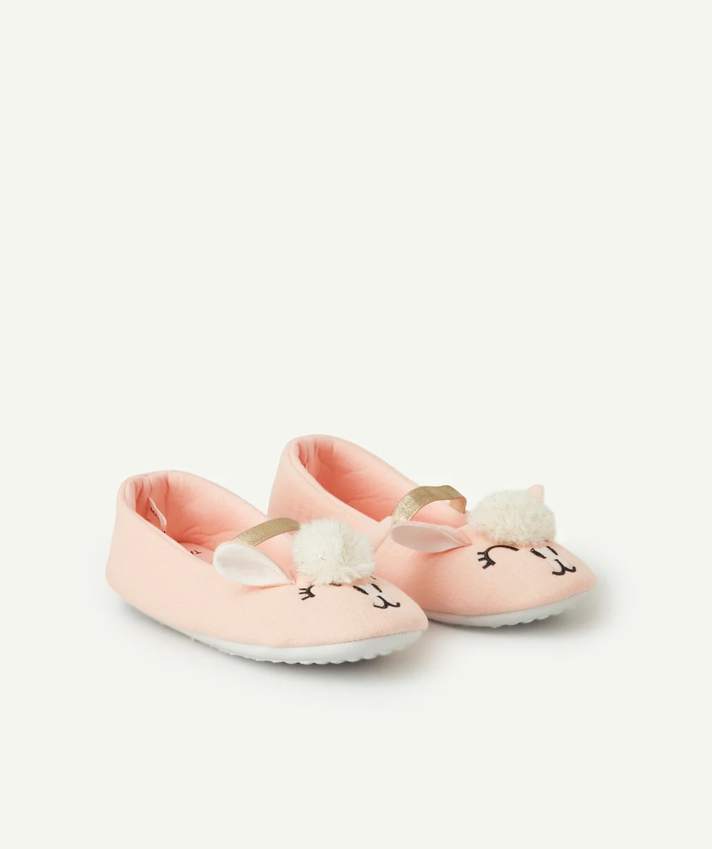 CHAUSSONS ROSES FILLE AVEC ANIMATIONS LAMA
