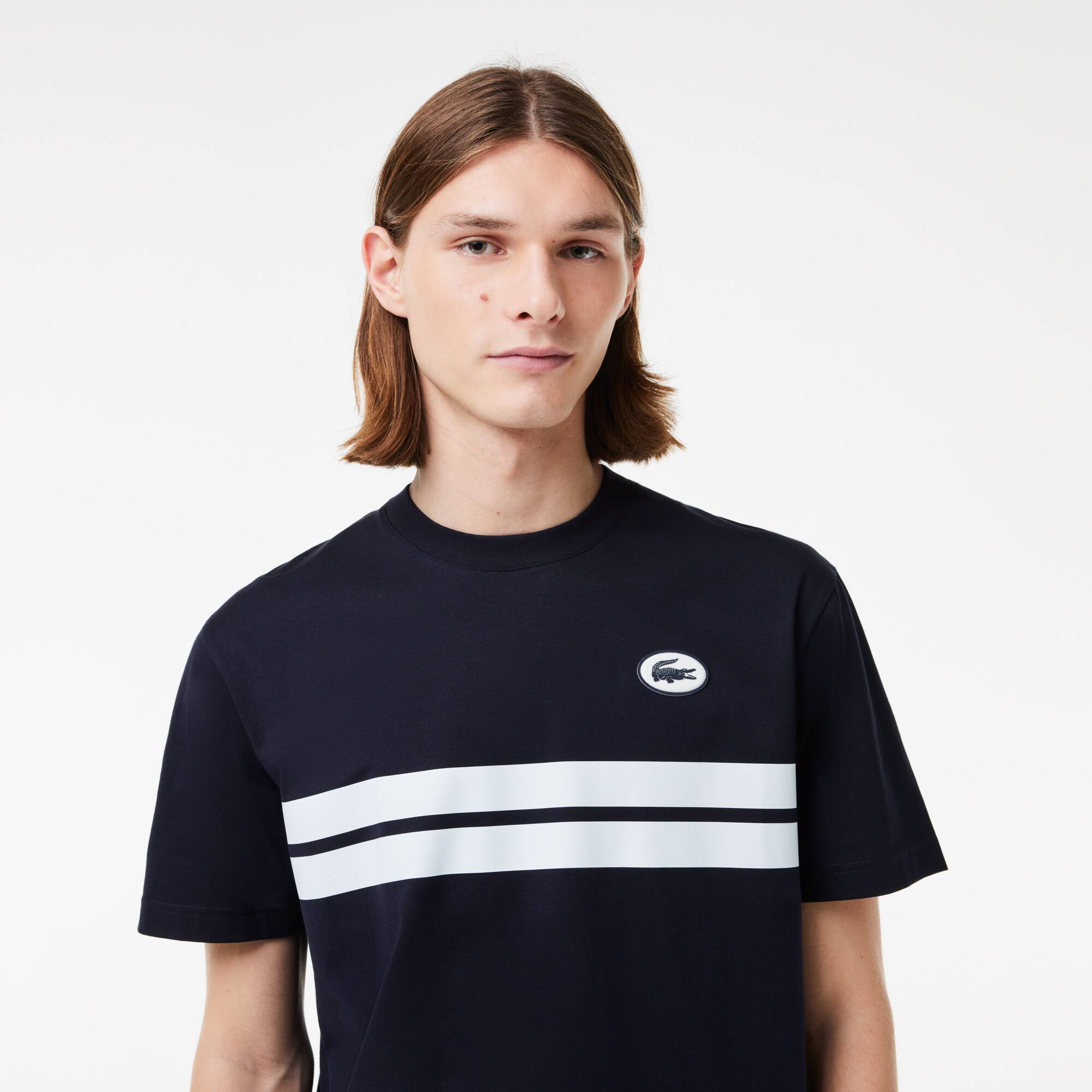 T-Shirt aus Baumwolle mit kultigem Aufdruck T-Shirts - Blau - Lacoste - Herren