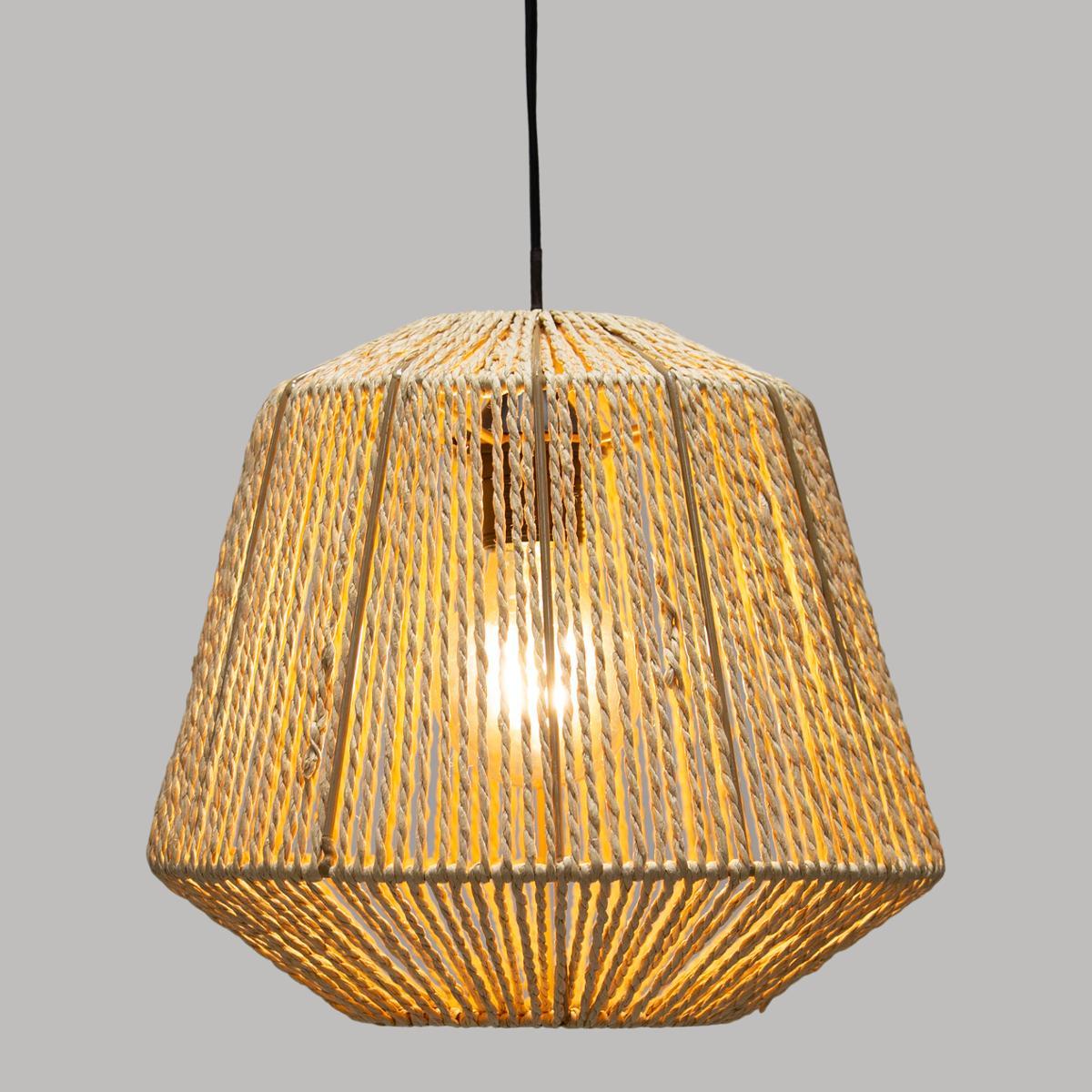 SUSPENSION CORDE ETHNIQUE JILY D.30X26CM