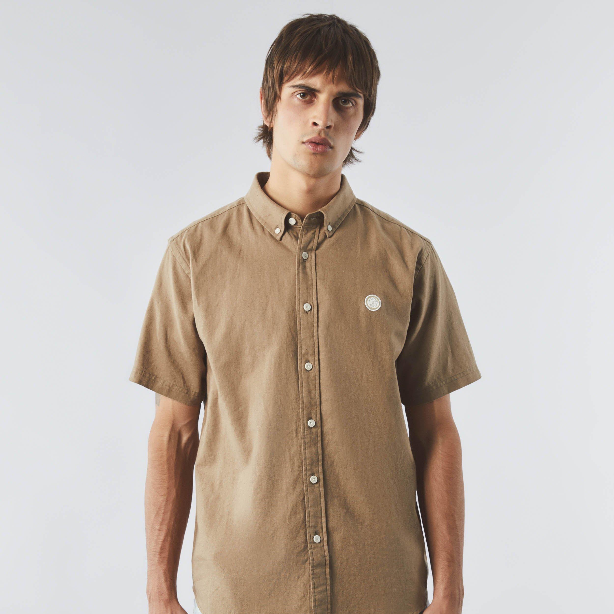 Pretty Green Linen Short Sleeve Shirt