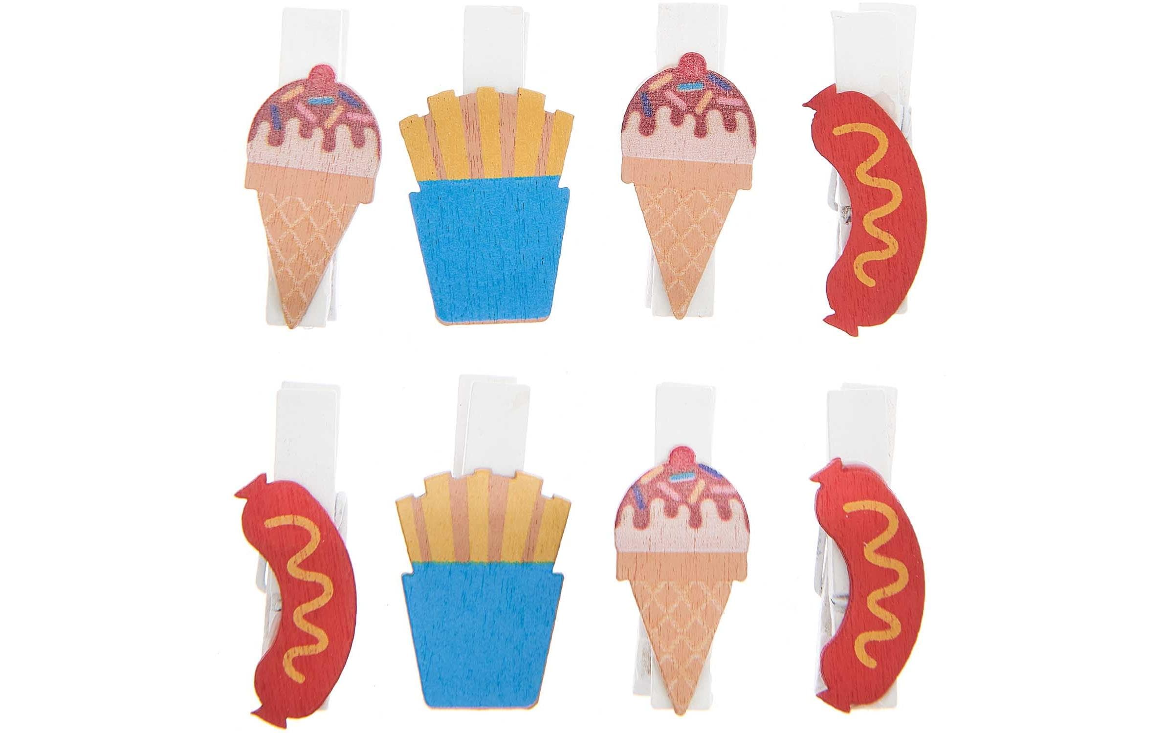 Dekoklammer Snacks 8 StückKreativ mit Rico Design