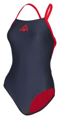 Maillot de Bain 1 Pièce Femme Aquasphere Essential Fly Back Gris Rouge