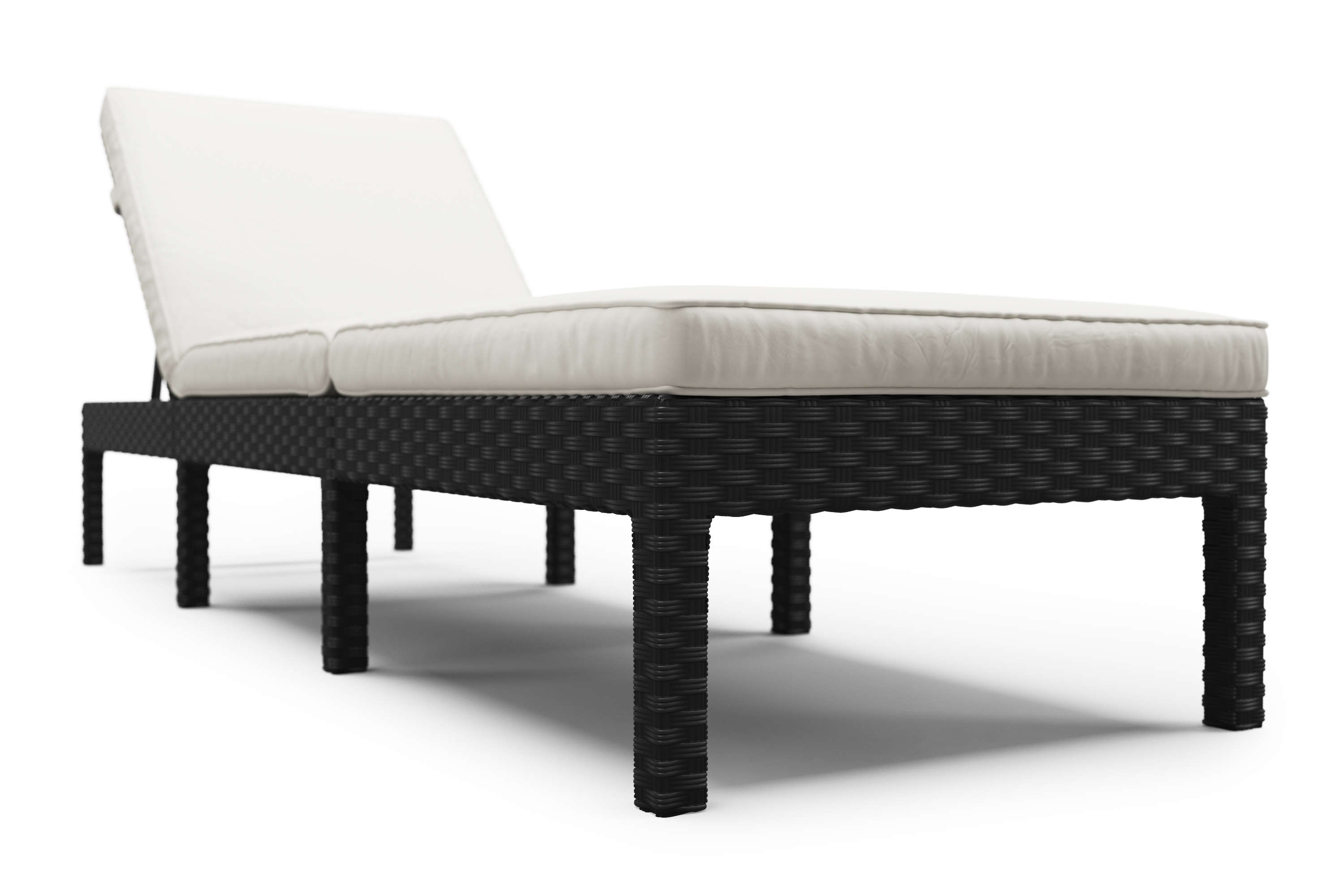 Liegestuhl Rattan COSI schwarz