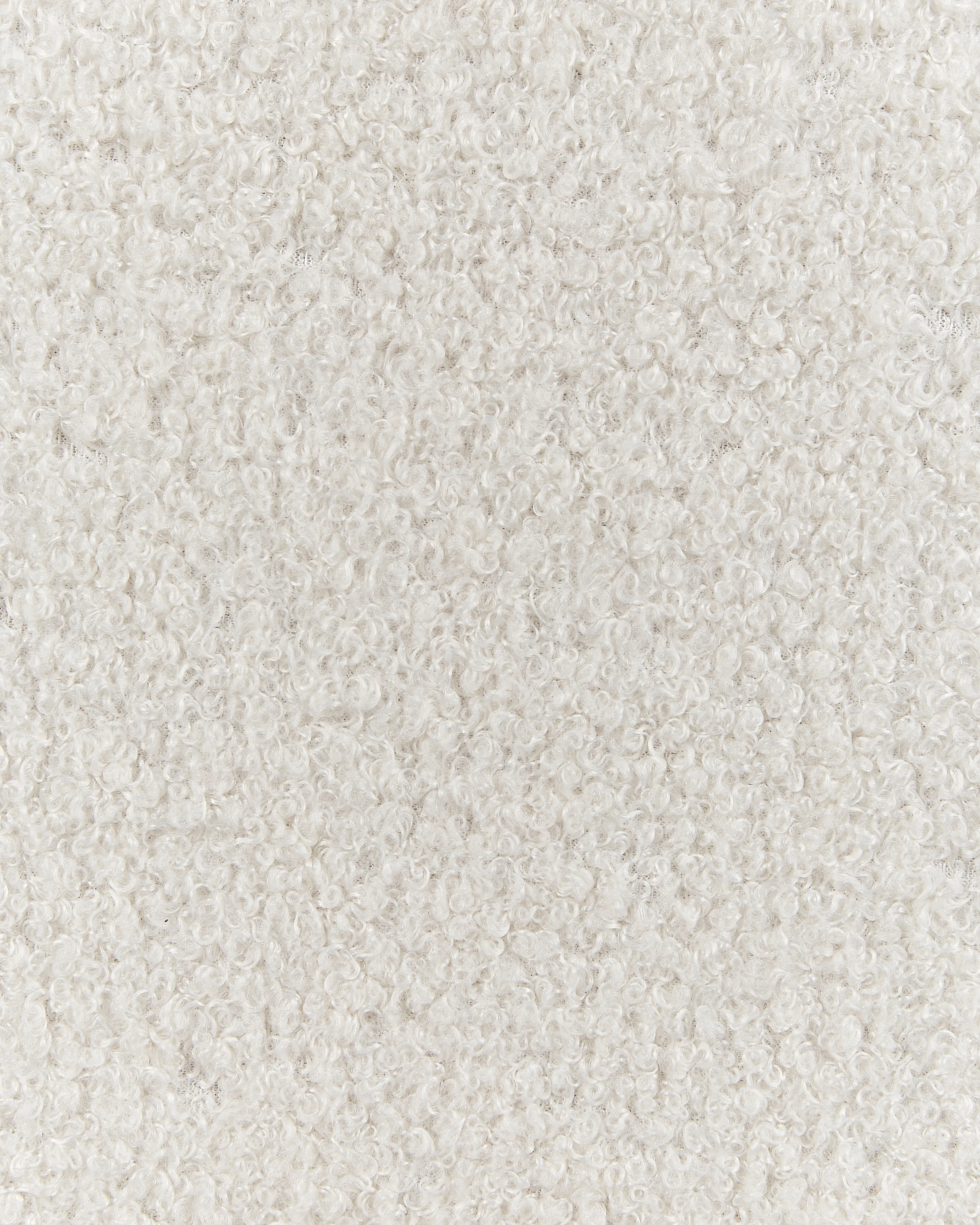 Fauteuil ESRUM Bouclé Lichtbruin/wit