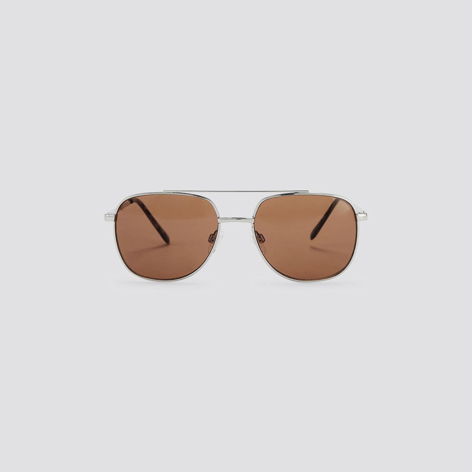 Lunettes de soleil retro Gris moyen