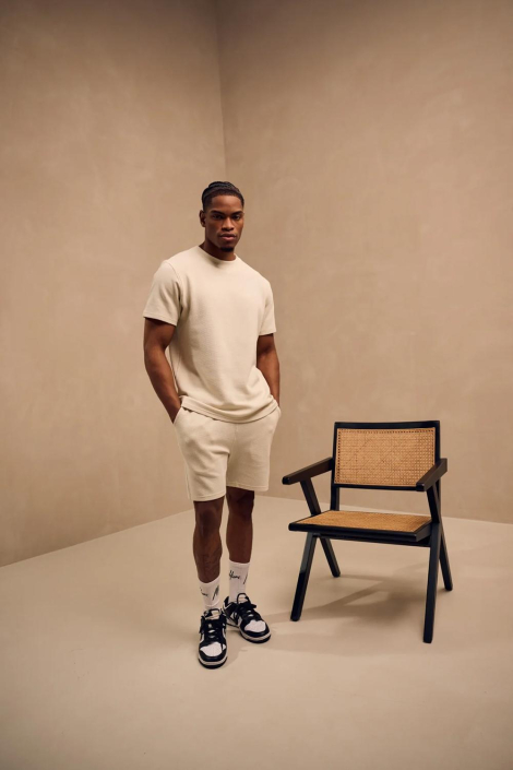 Malelions beige heren korte broek