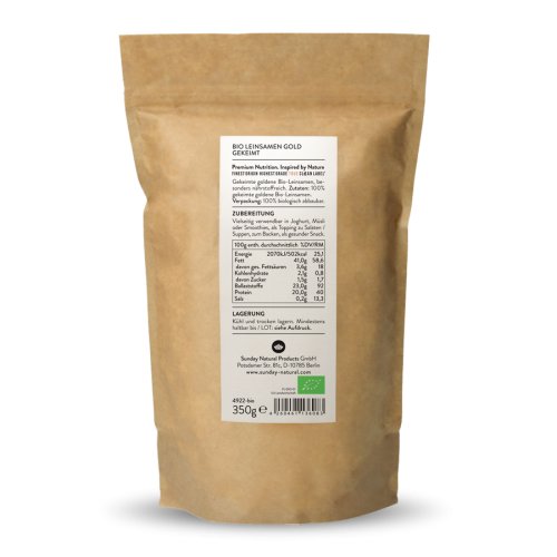 Sunday Natural Products  BIOLEINSAMEN GOLDGEKEIMT