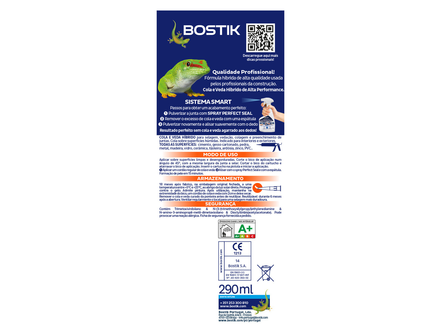 COLA E VEDA BOSTIK BRANCO 290ML